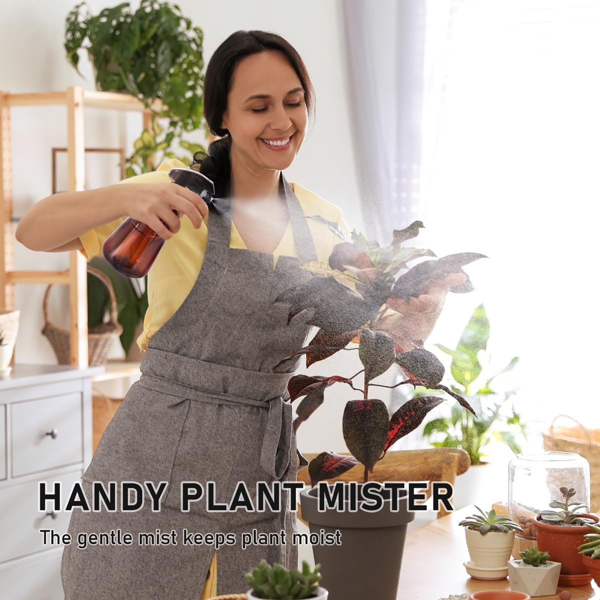 Laurel Gardenware Green and Amber Plant Mister Bottles additional product photo
