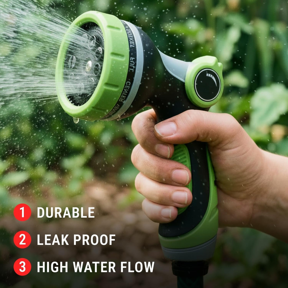 Laurel Gardenware Thumb-Control Multi-Pattern Hose Nozzle additional product photo