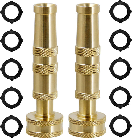 Laurel Gardenware Solid Brass Twist Hose Nozzle Set studio product photo