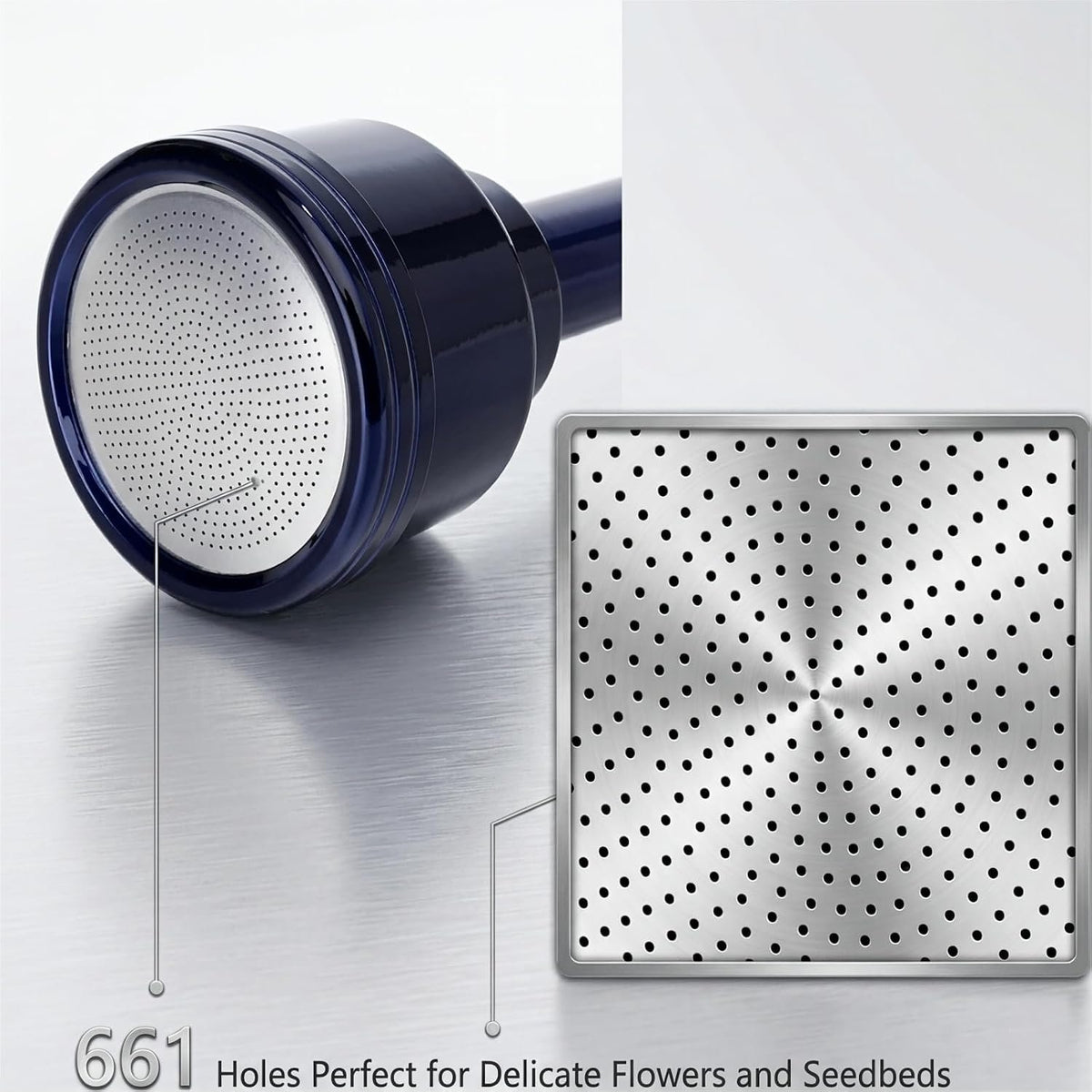 Laurel Gardenware Curved Aluminum Shower Wand with Hold-Open Clip additional product photo