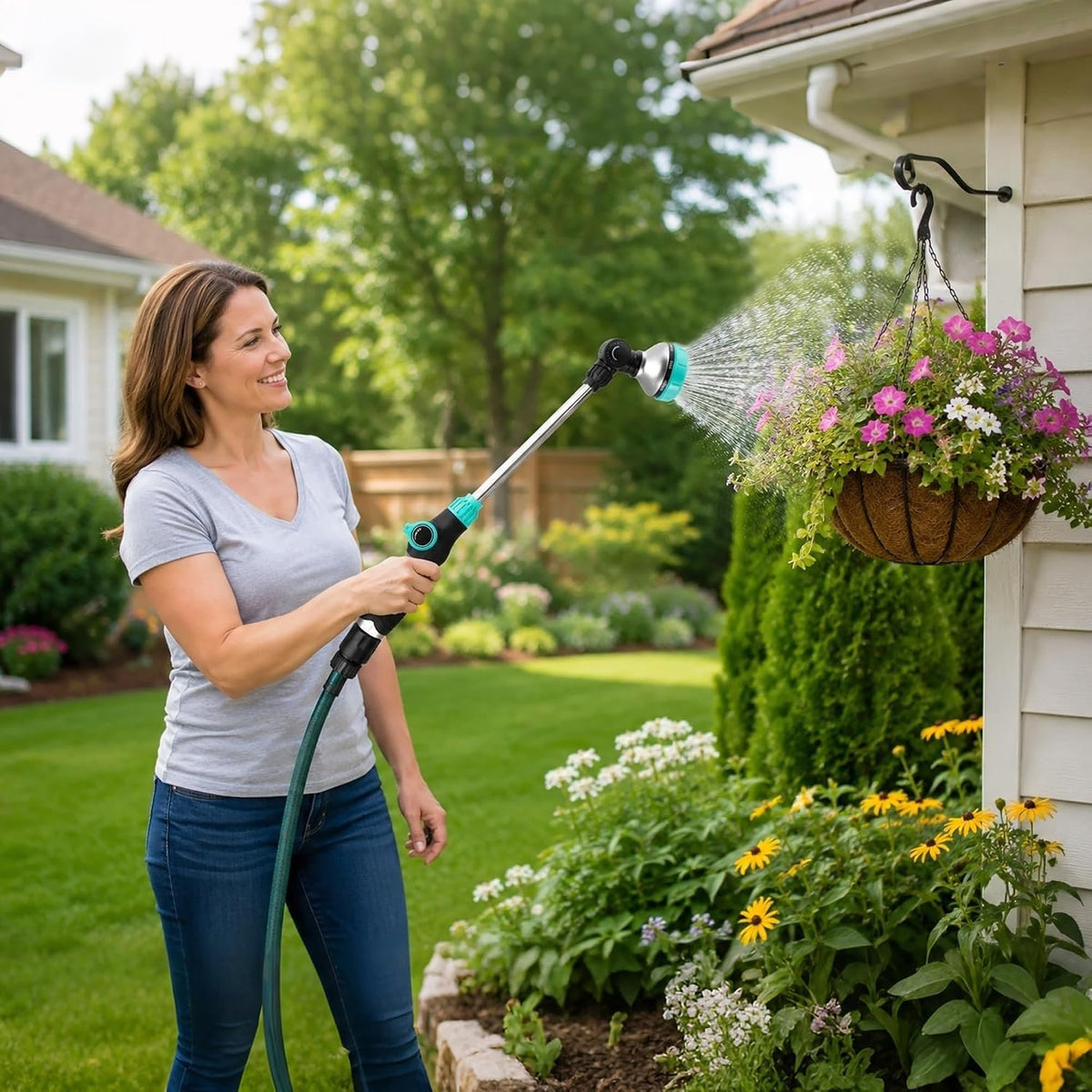 Laurel Gardenware Aluminum Thumb-Valve Watering Wand additional product photo