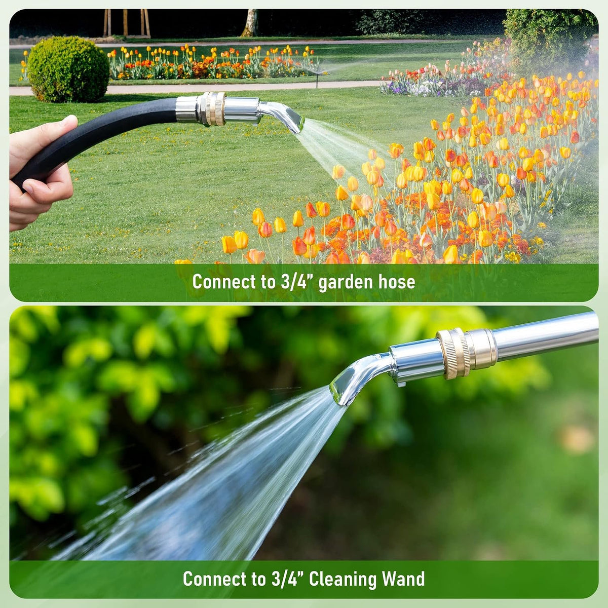 Laurel Gardenware Brass Sweeper Nozzle with Flat Fan Spray additional product photo