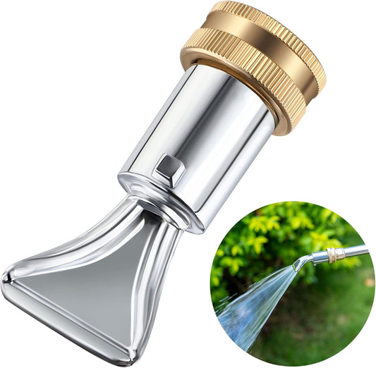 Laurel Gardenware Brass Sweeper Nozzle with Flat Fan Spray studio product photo