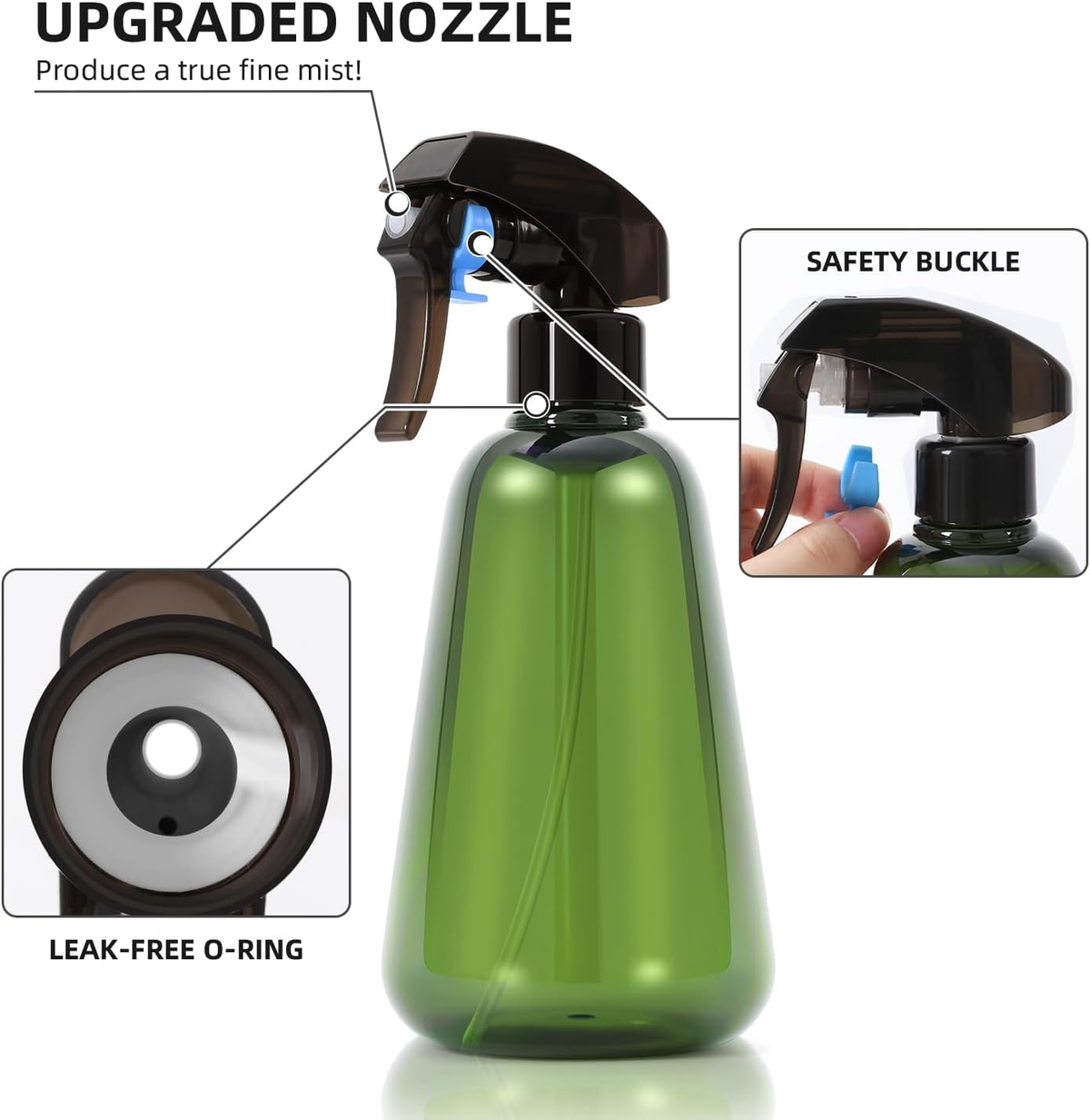 Laurel Gardenware Green and Amber Plant Mister Bottles additional product photo