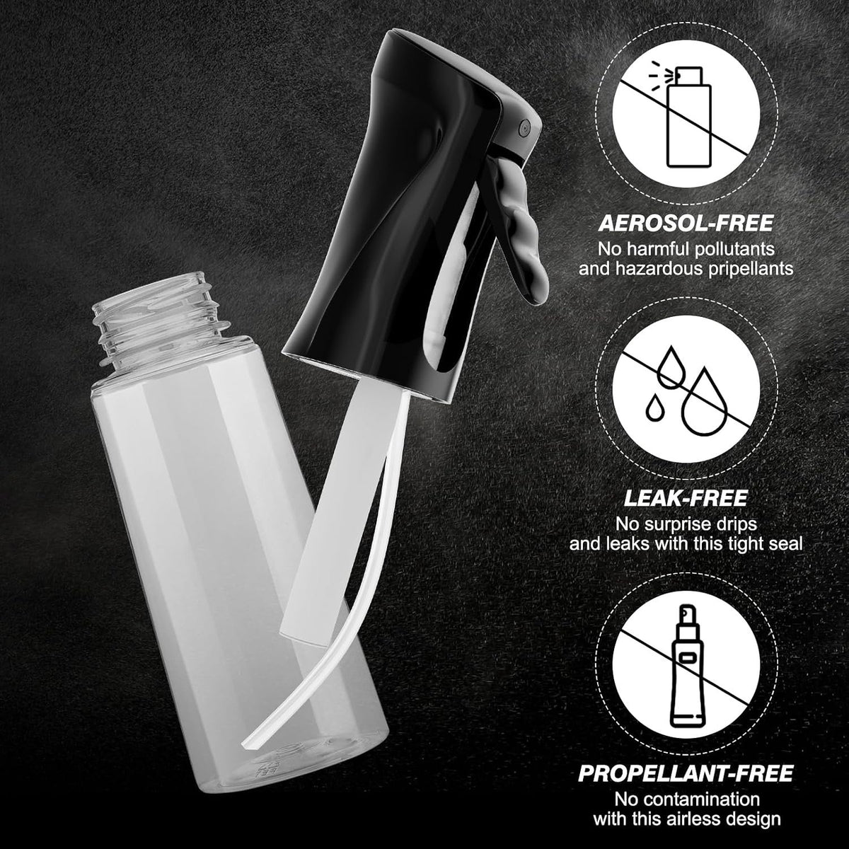 Laurel Gardenware Continuous Mist Spray Bottles in Black and White additional product photo