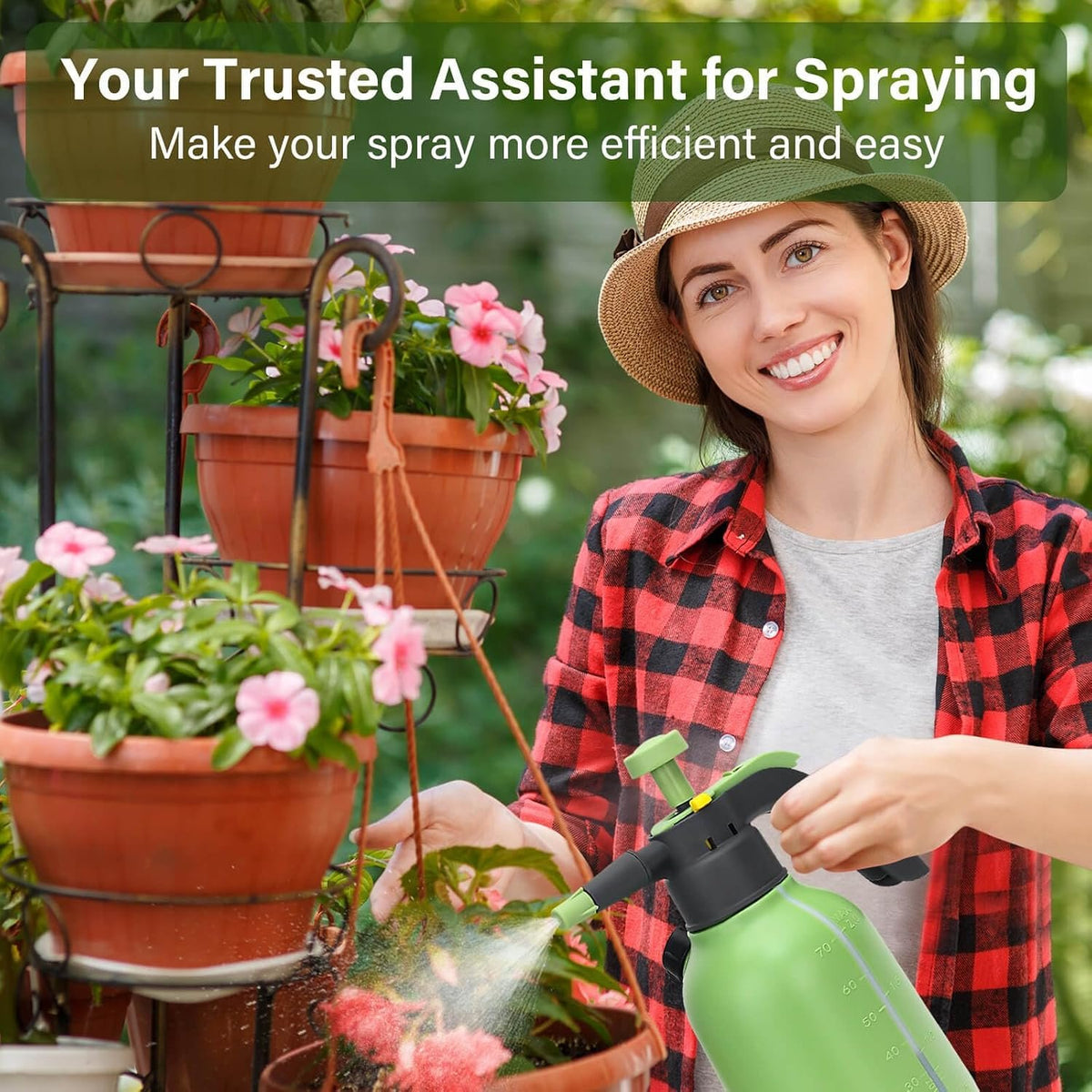 Laurel Gardenware Mint Green Hand Pump Garden Sprayer additional product photo