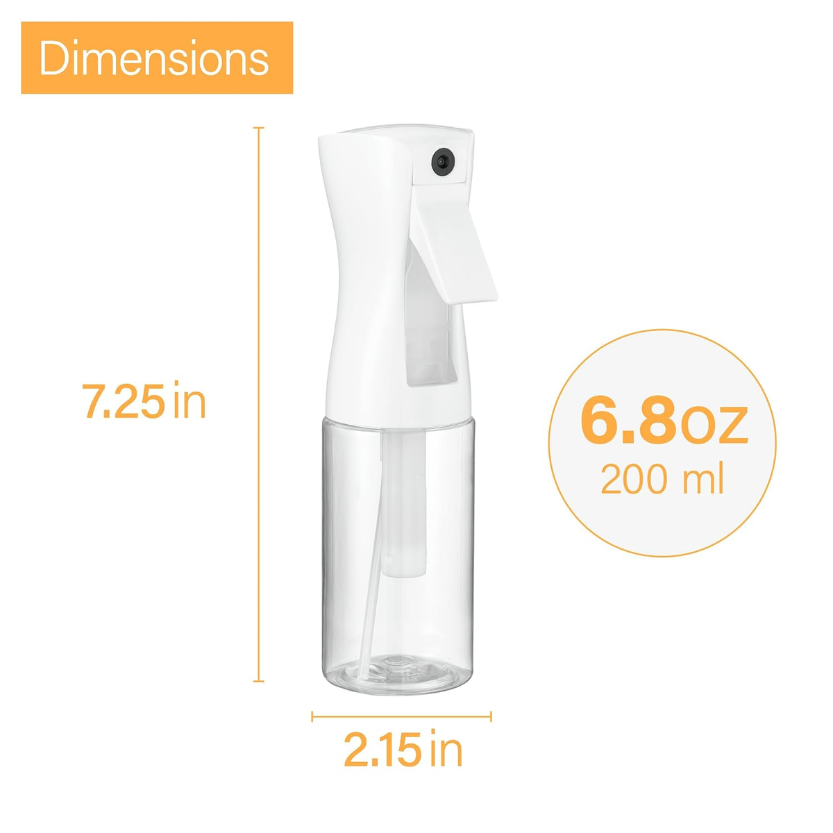 Laurel Gardenware Clear Continuous Fine Mist Spray Bottles additional product photo