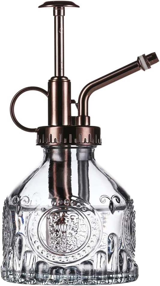 Laurel Gardenware Embossed Glass Plant Mister with Bronze-Tone Pump studio product photo