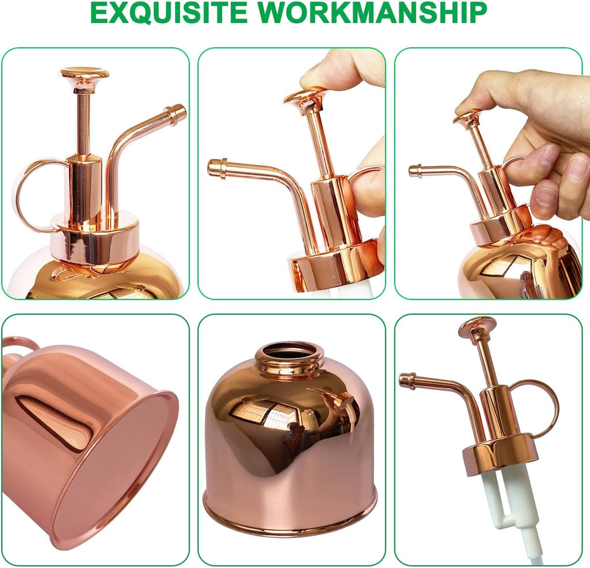Laurel Gardenware Rose Gold Stainless Steel Plant Mister additional product photo
