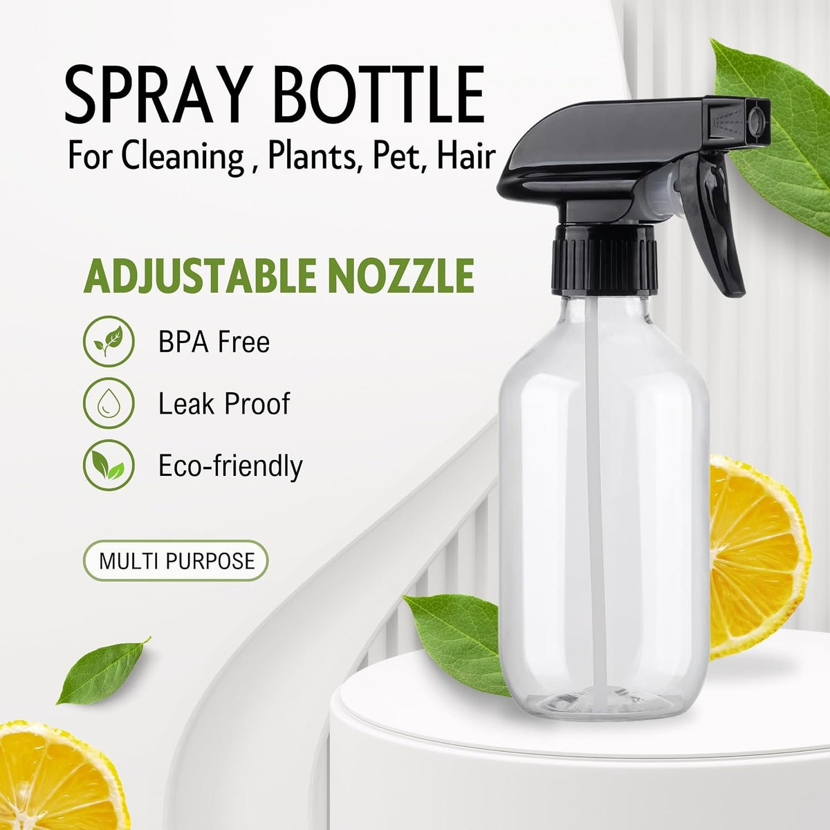 Laurel Gardenware Clear Trigger Spray Bottles with Adjustable Nozzle additional product photo