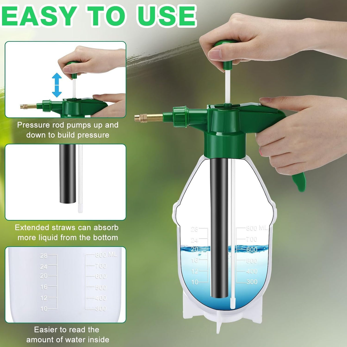 Laurel Gardenware Handheld Pump Sprayers with Brass Nozzle additional product photo
