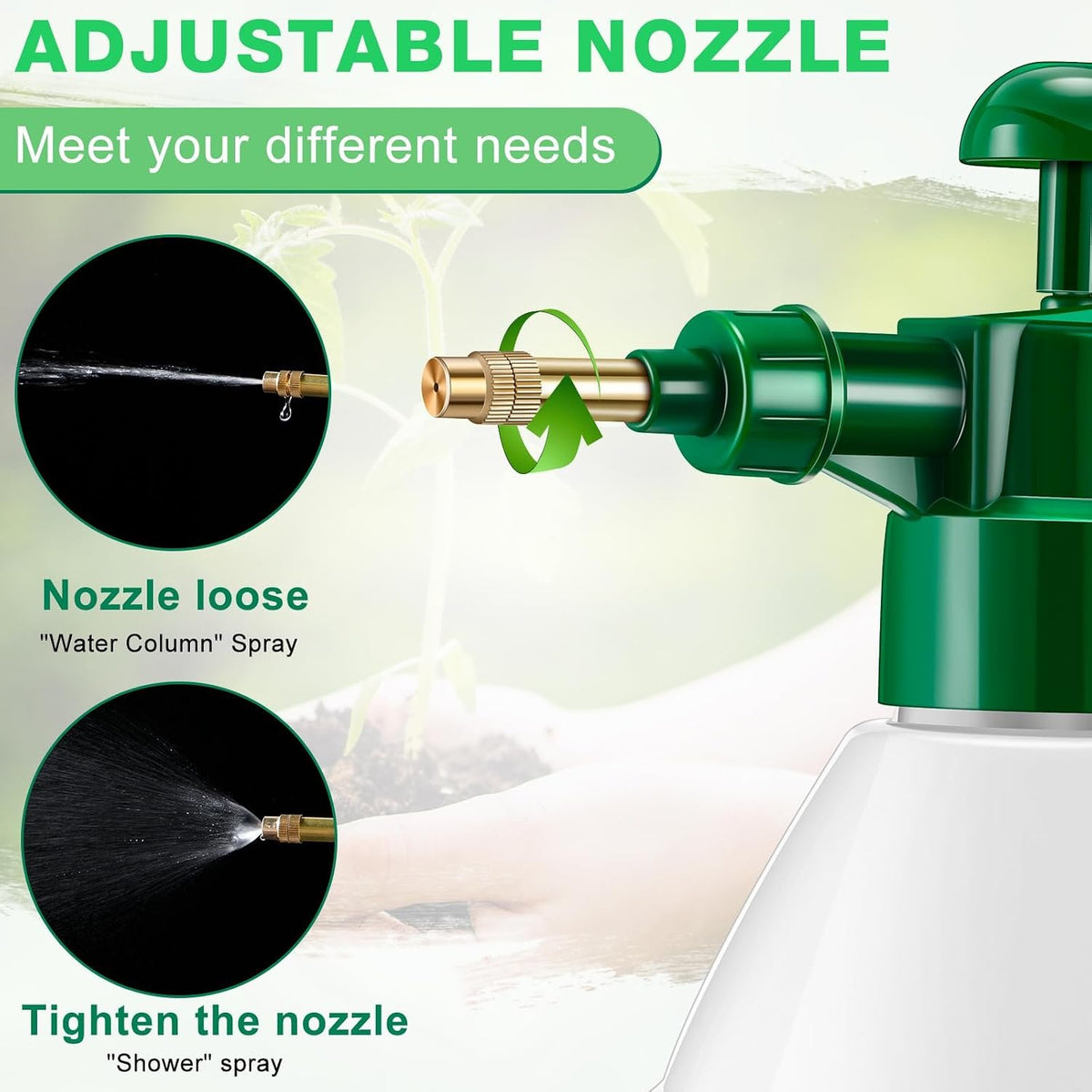 Laurel Gardenware Handheld Pump Sprayers with Brass Nozzle additional product photo