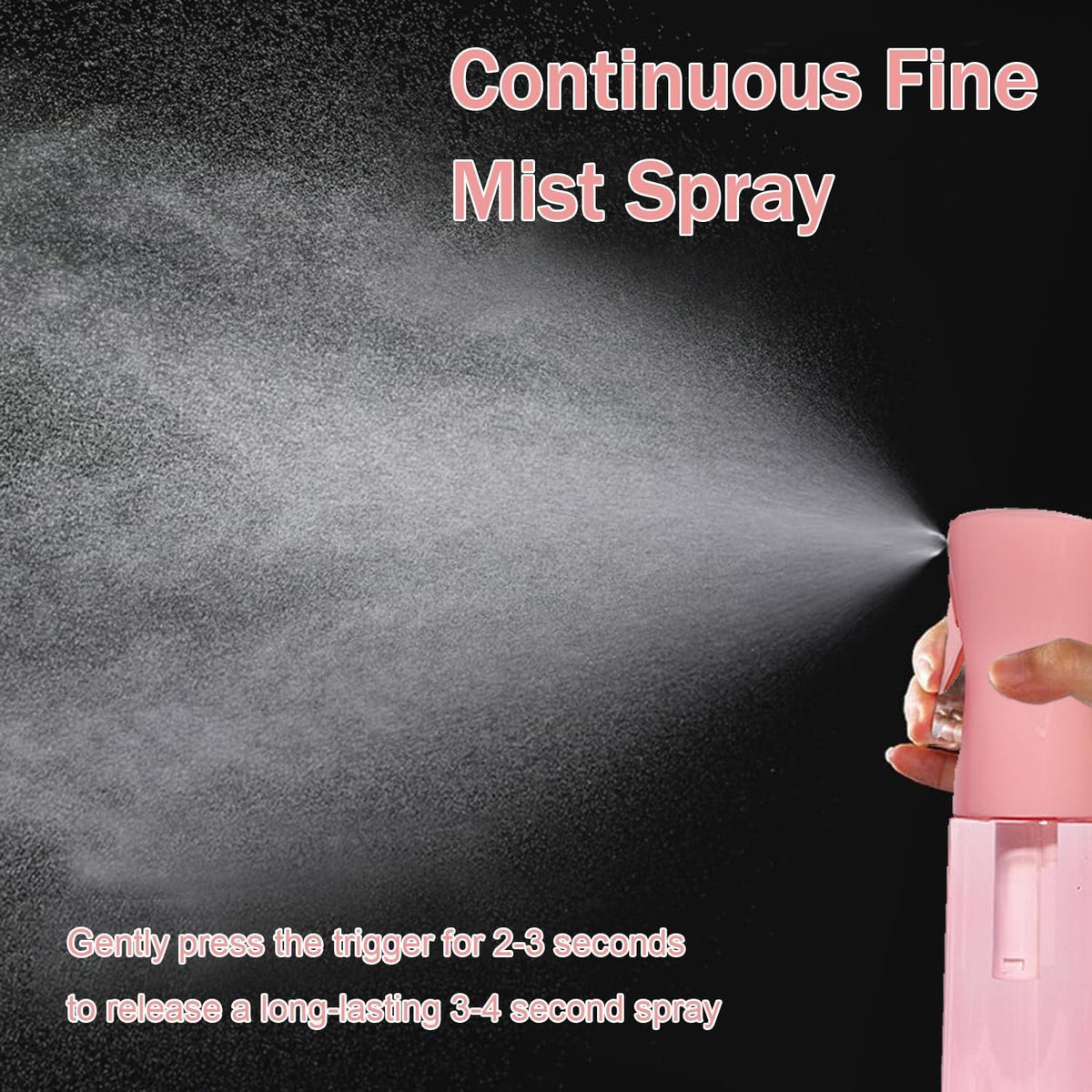Laurel Gardenware Pink Continuous Mist Spray Bottle Set with Travel Mister additional product photo