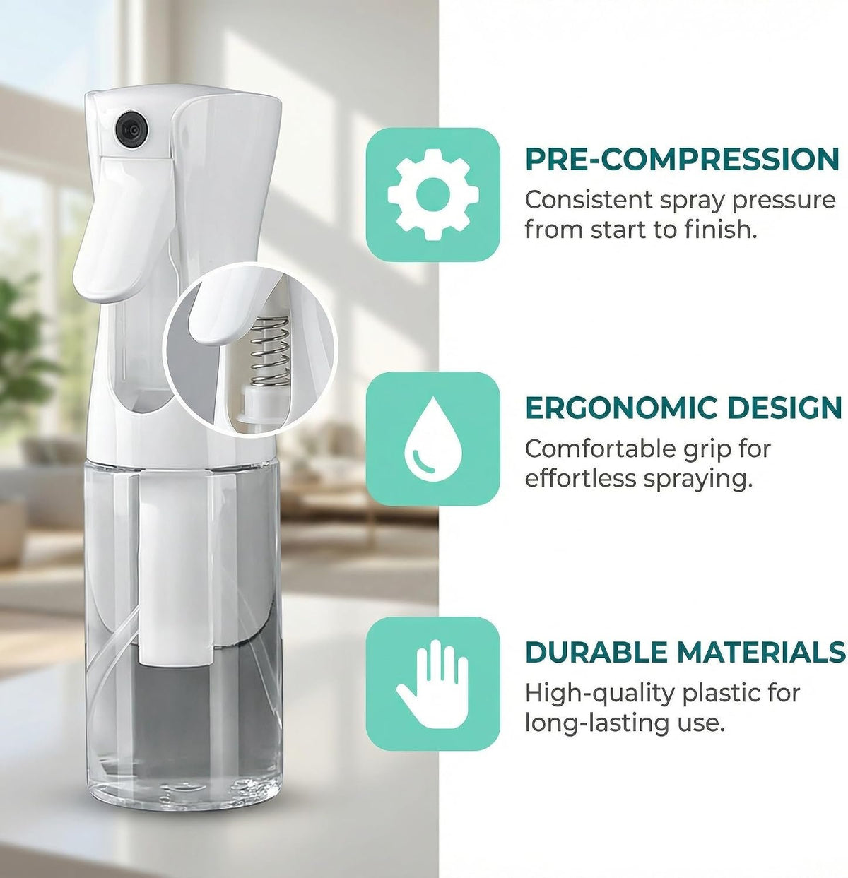 Laurel Gardenware Clear Continuous Mist Spray Bottle Multipack additional product photo