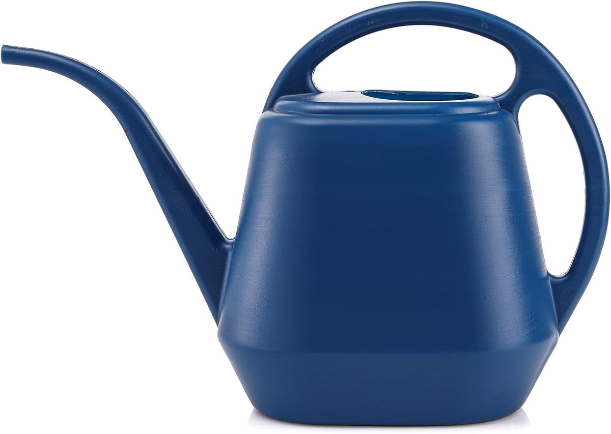 Laurel Gardenware Royal Blue Plastic Long-Spout Watering Can studio product photo