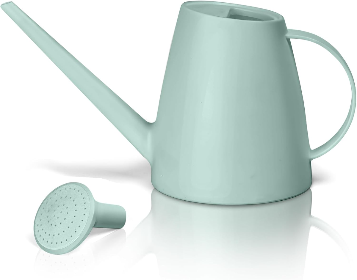 Laurel Gardenware Light Green Watering Can with Removable Shower Head studio product photo