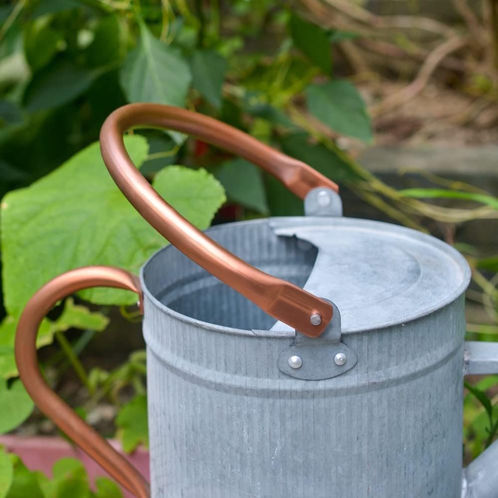 Laurel Gardenware Fluted Silver Metal Watering Can additional product photo